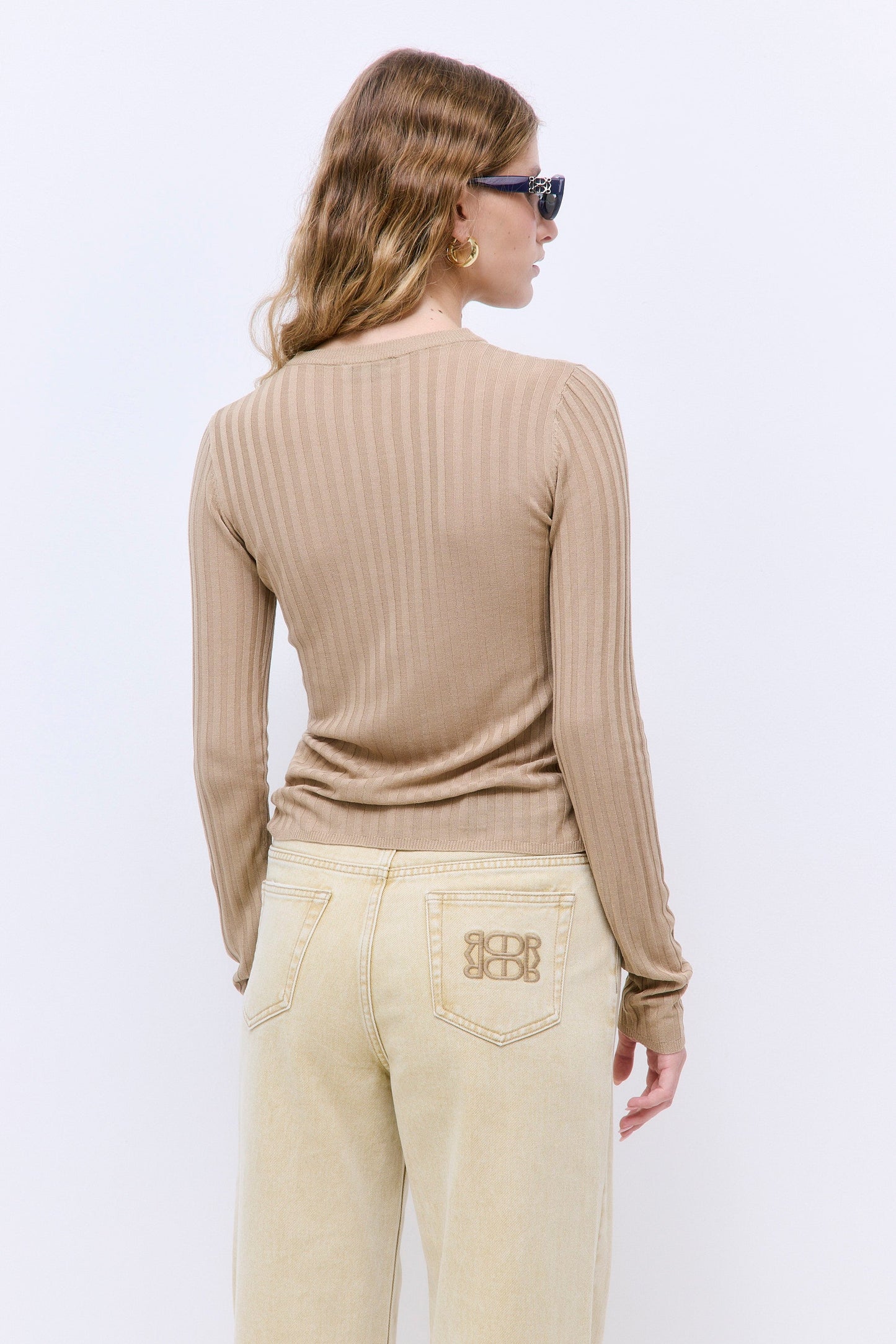 Wide Rib Crew Neck
