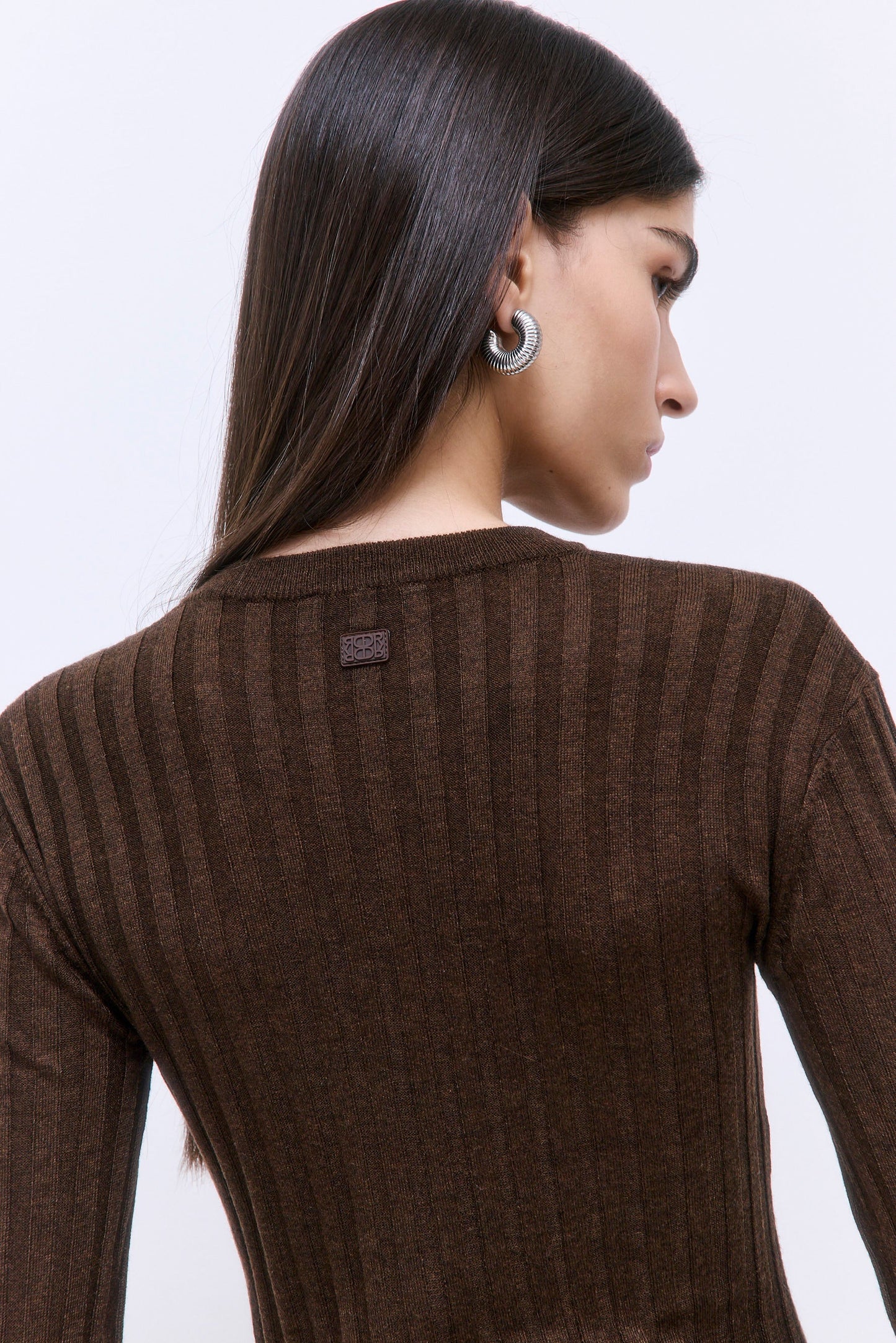 Soft Ribbed V Neck