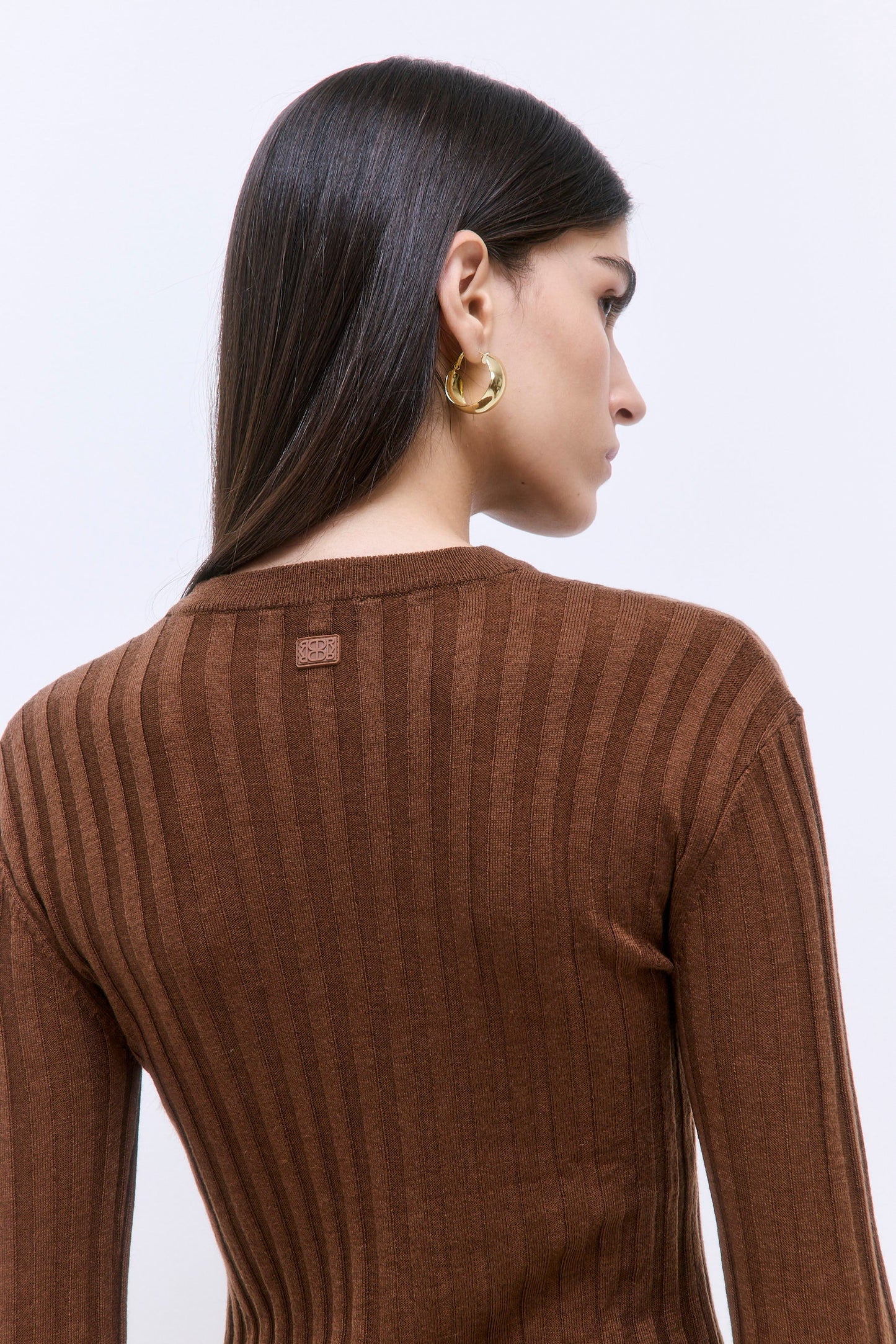Soft Ribbed Crew Neck