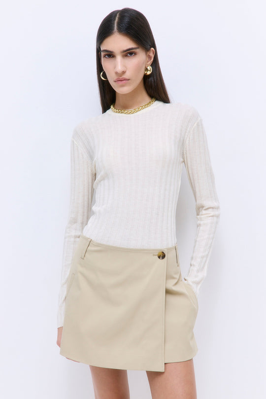 Soft Ribbed Crew Neck - Dé Rococo
