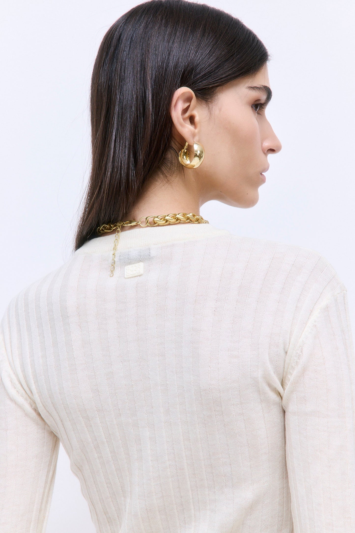 Soft Ribbed Crew Neck