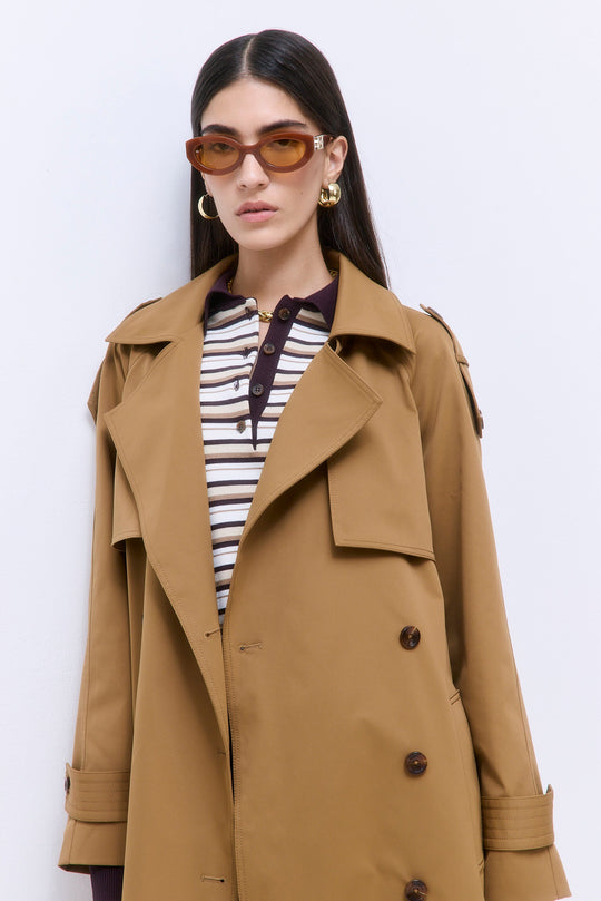 Oversized Double Breasted Trench Coat - Dé Rococo