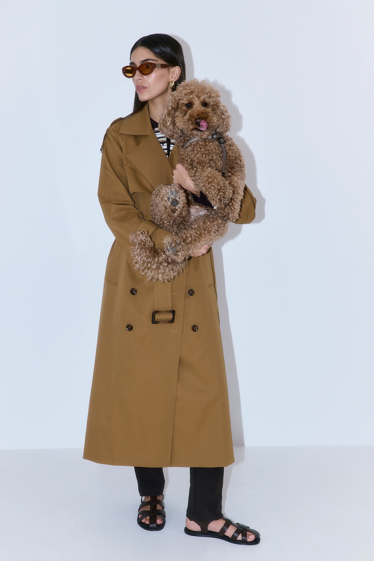 Oversized Double Breasted Trench Coat