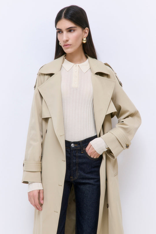Oversized Double Breasted Trench Coat - Dé Rococo