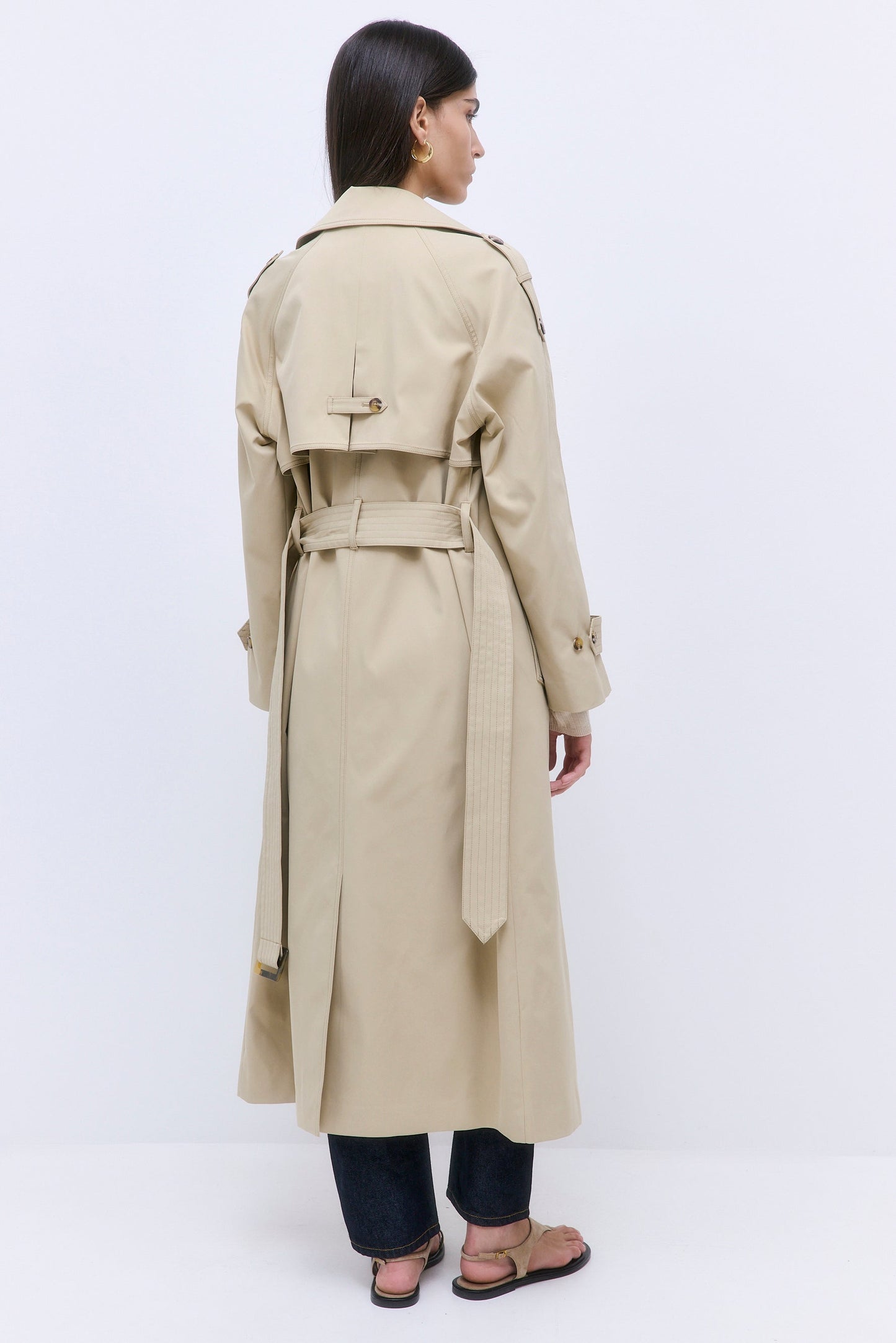 Oversized Double Breasted Trench Coat