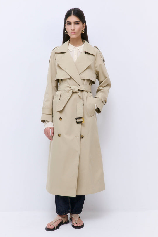 Oversized Double Breasted Trench Coat - Dé Rococo