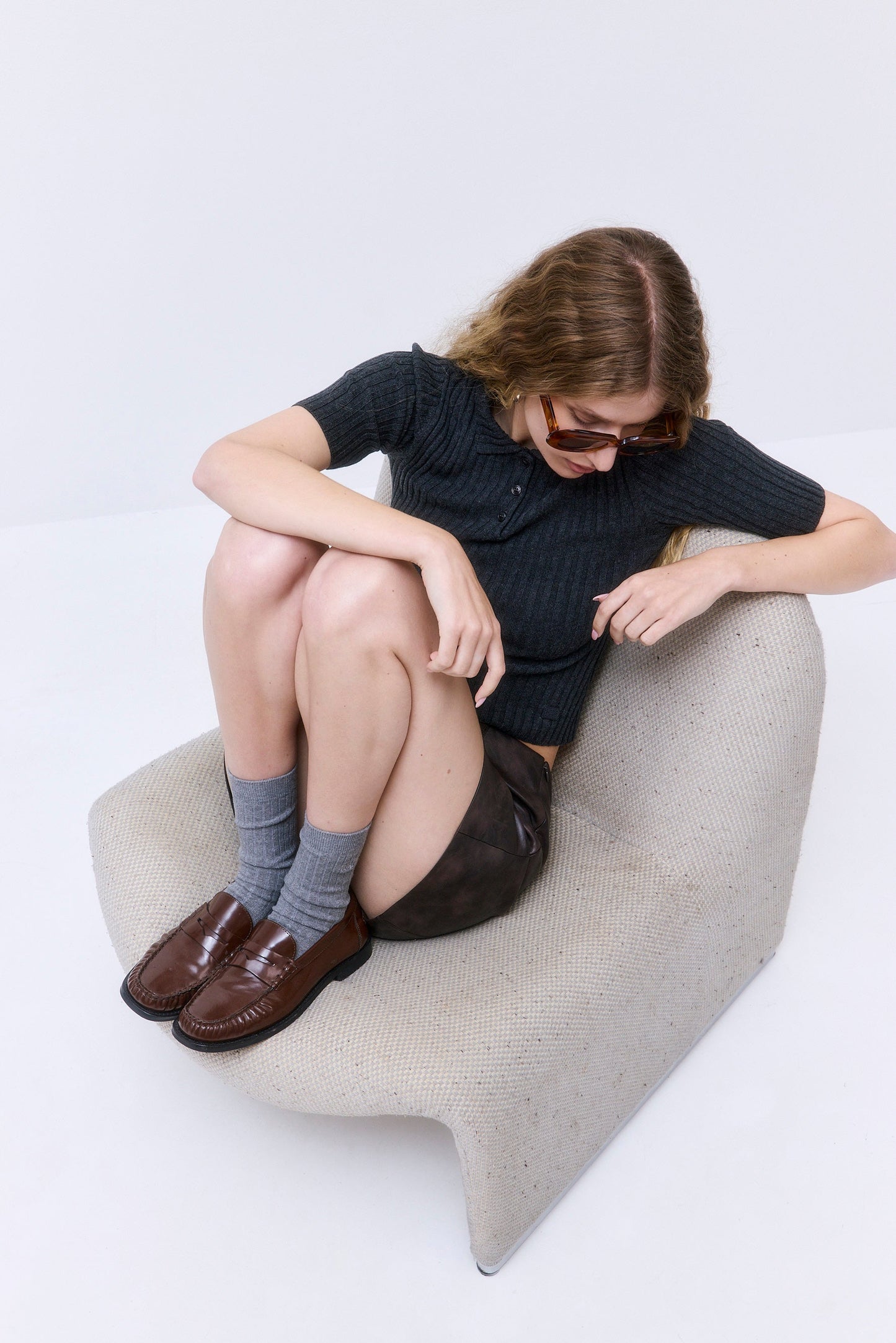 Cozy Ribbed Crew Socks - Dé Rococo