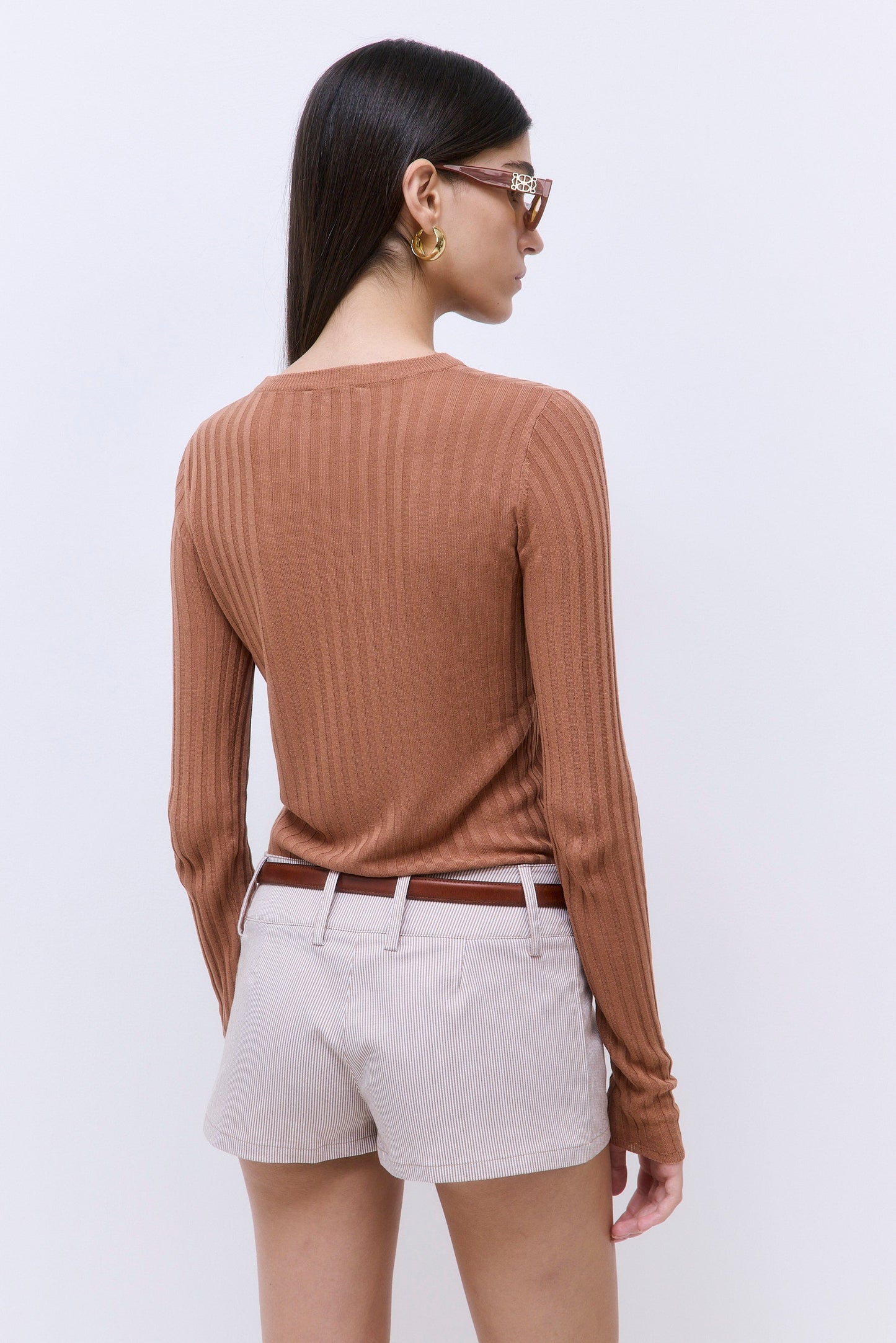 Wide Rib Crew Neck