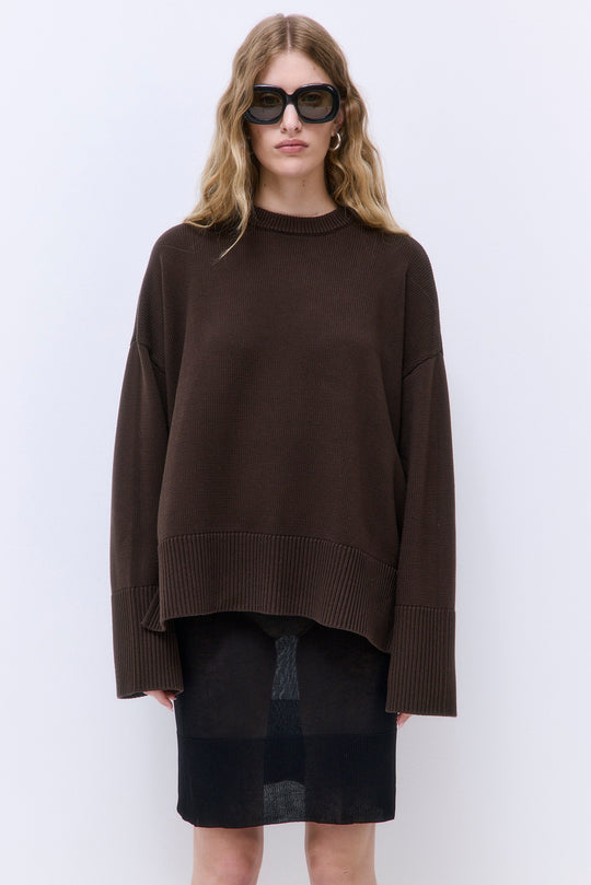 Oversized Crew Neck Jumper - Dé Rococo
