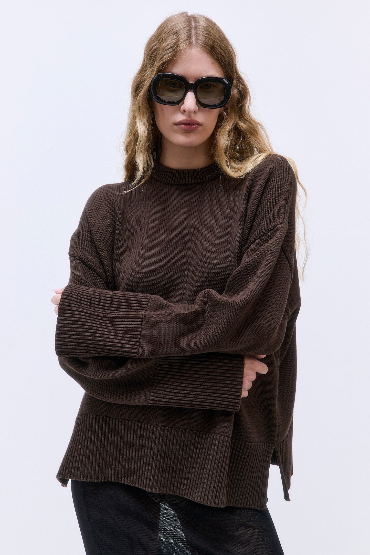 Oversized Crew Neck Jumper - Dé Rococo