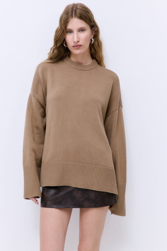 Oversized Crew Neck Jumper - Dé Rococo