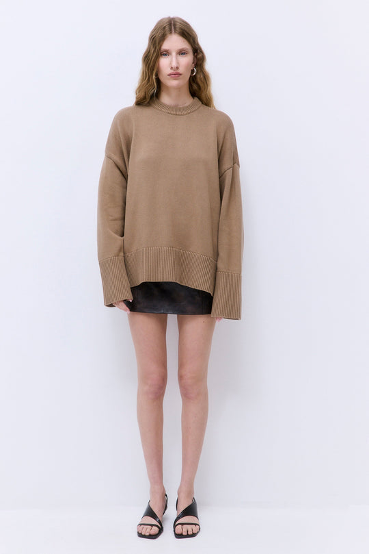 Oversized Crew Neck Jumper - Dé Rococo