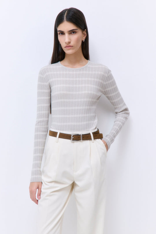 Long Sleeved Ribbed Knit - Dé Rococo