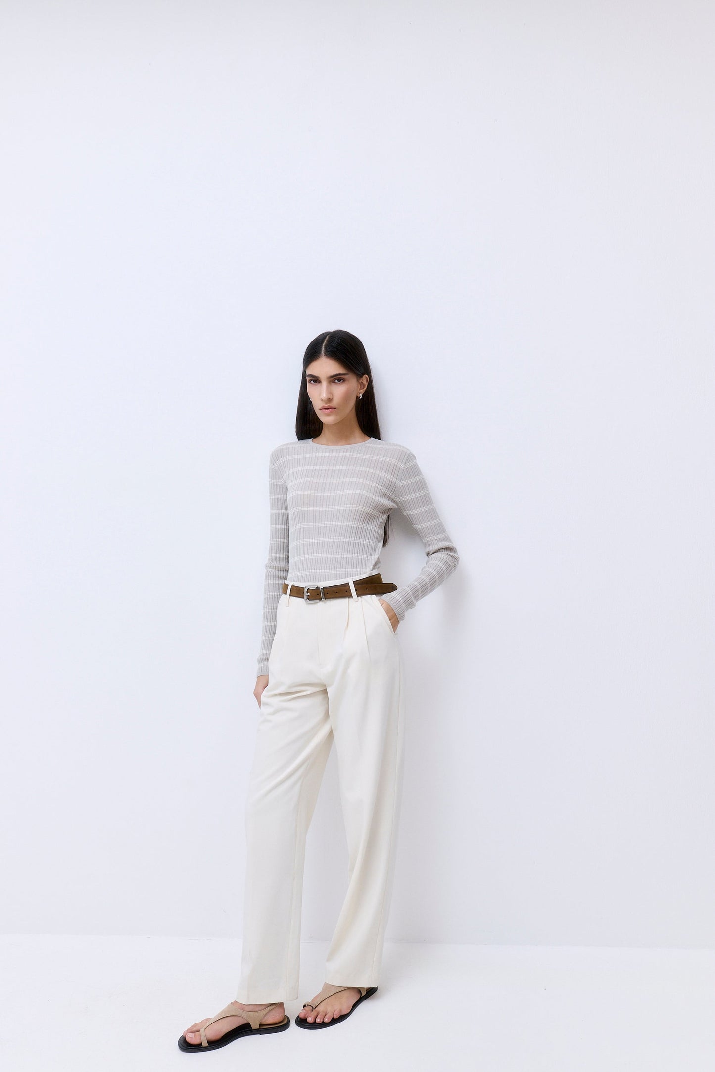 Long Sleeved Ribbed Knit