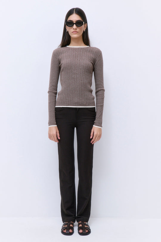 Long Sleeved Ribbed Knit - Dé Rococo