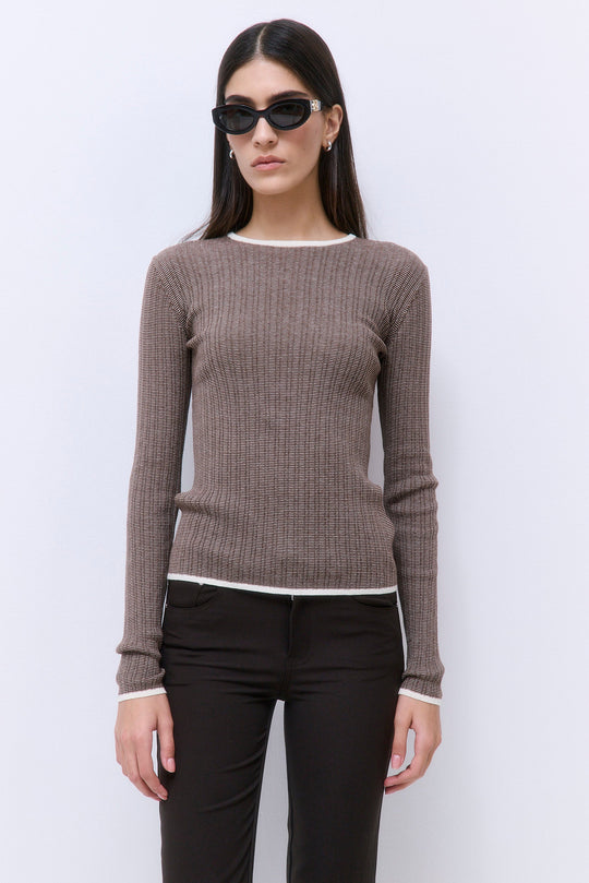Long Sleeved Ribbed Knit - Dé Rococo