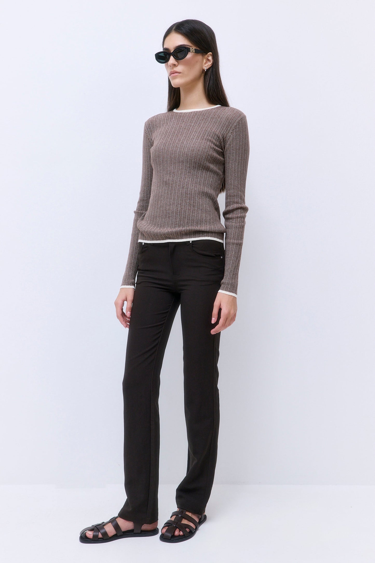 Long Sleeved Ribbed Knit