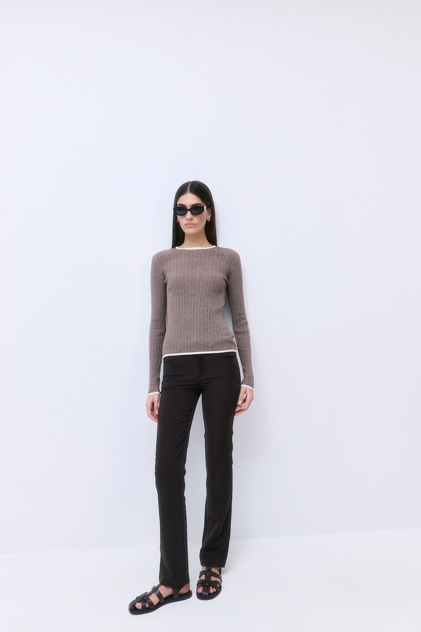 Long Sleeved Ribbed Knit