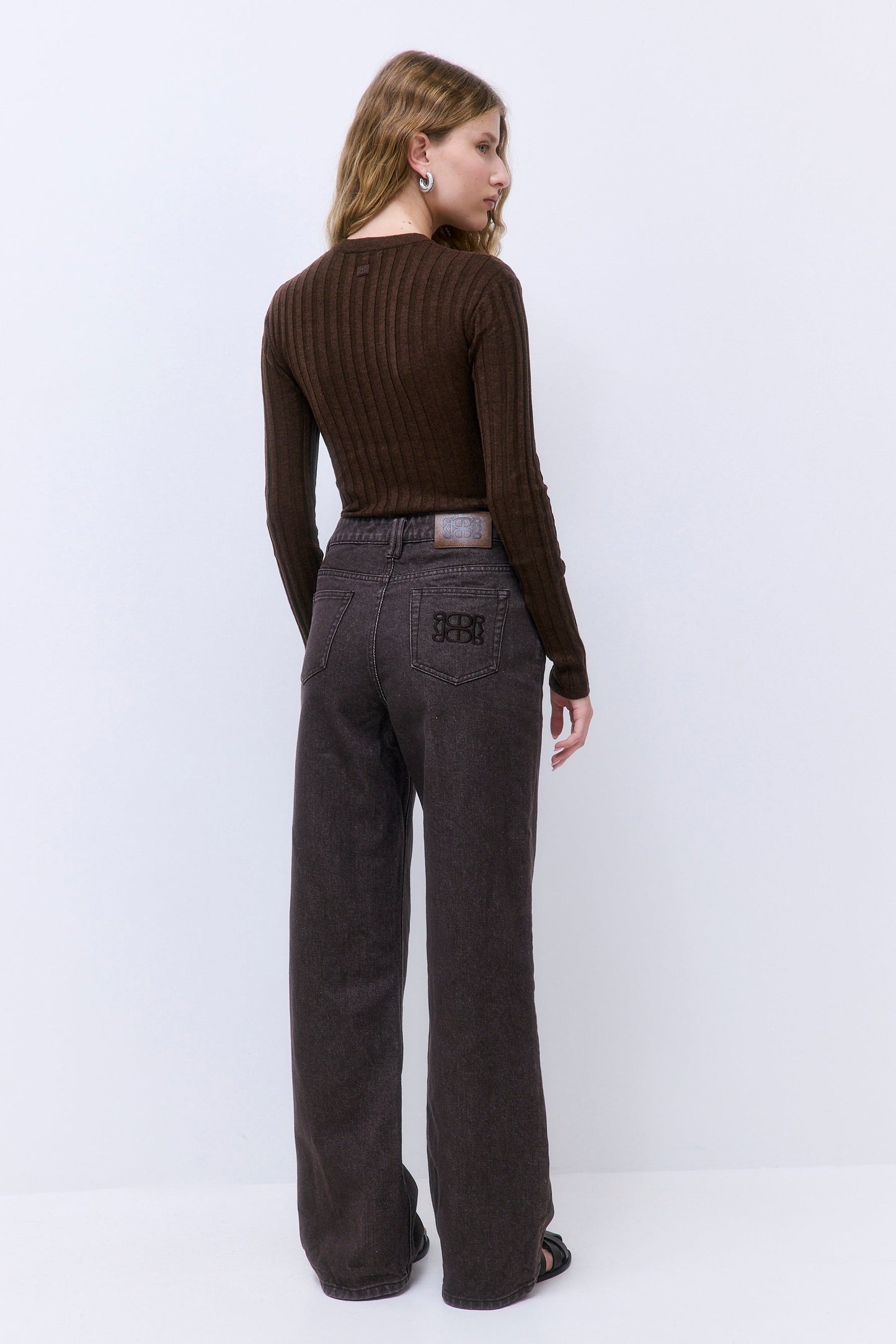 Soft Ribbed Crew Neck