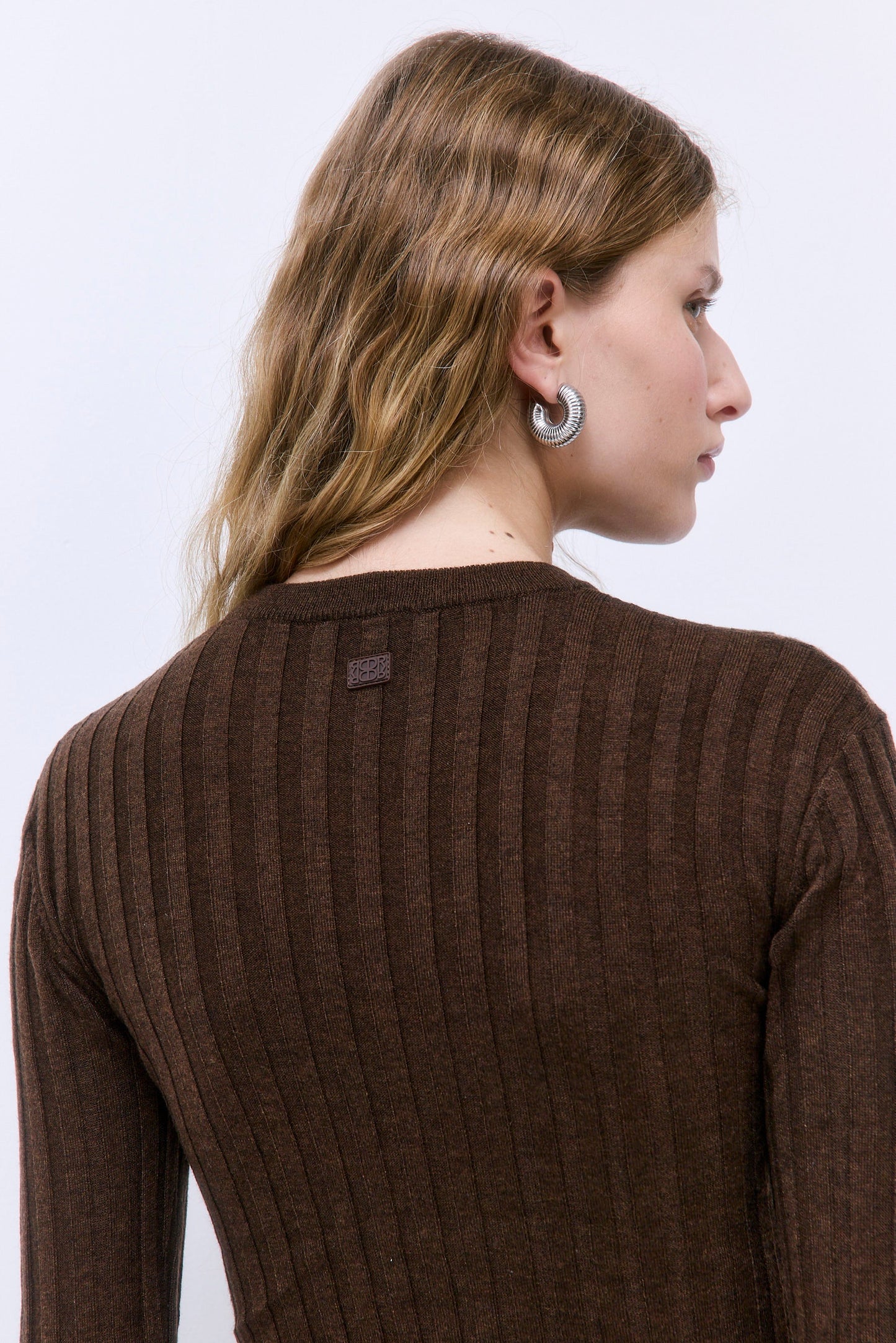 Soft Ribbed Crew Neck