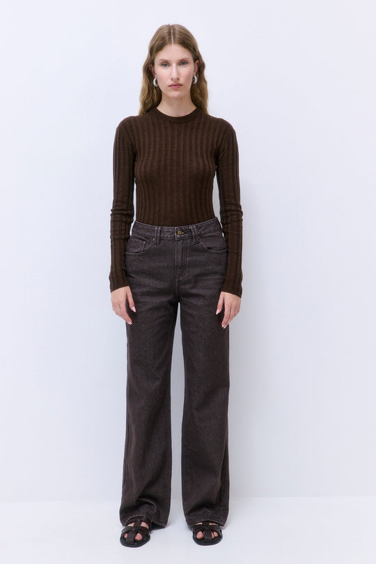 Soft Ribbed Crew Neck - Dé Rococo