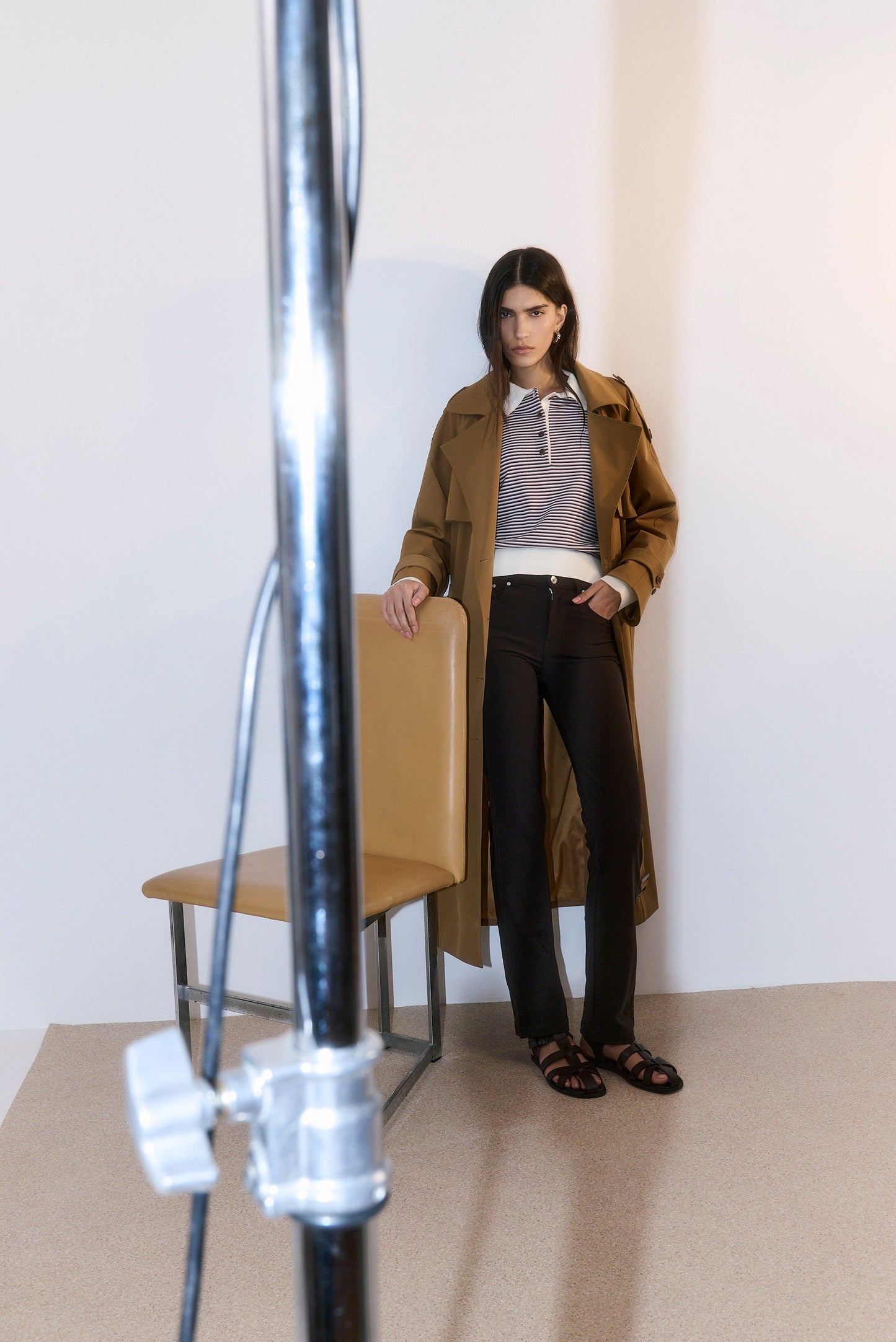 Oversized Double Breasted Trench Coat