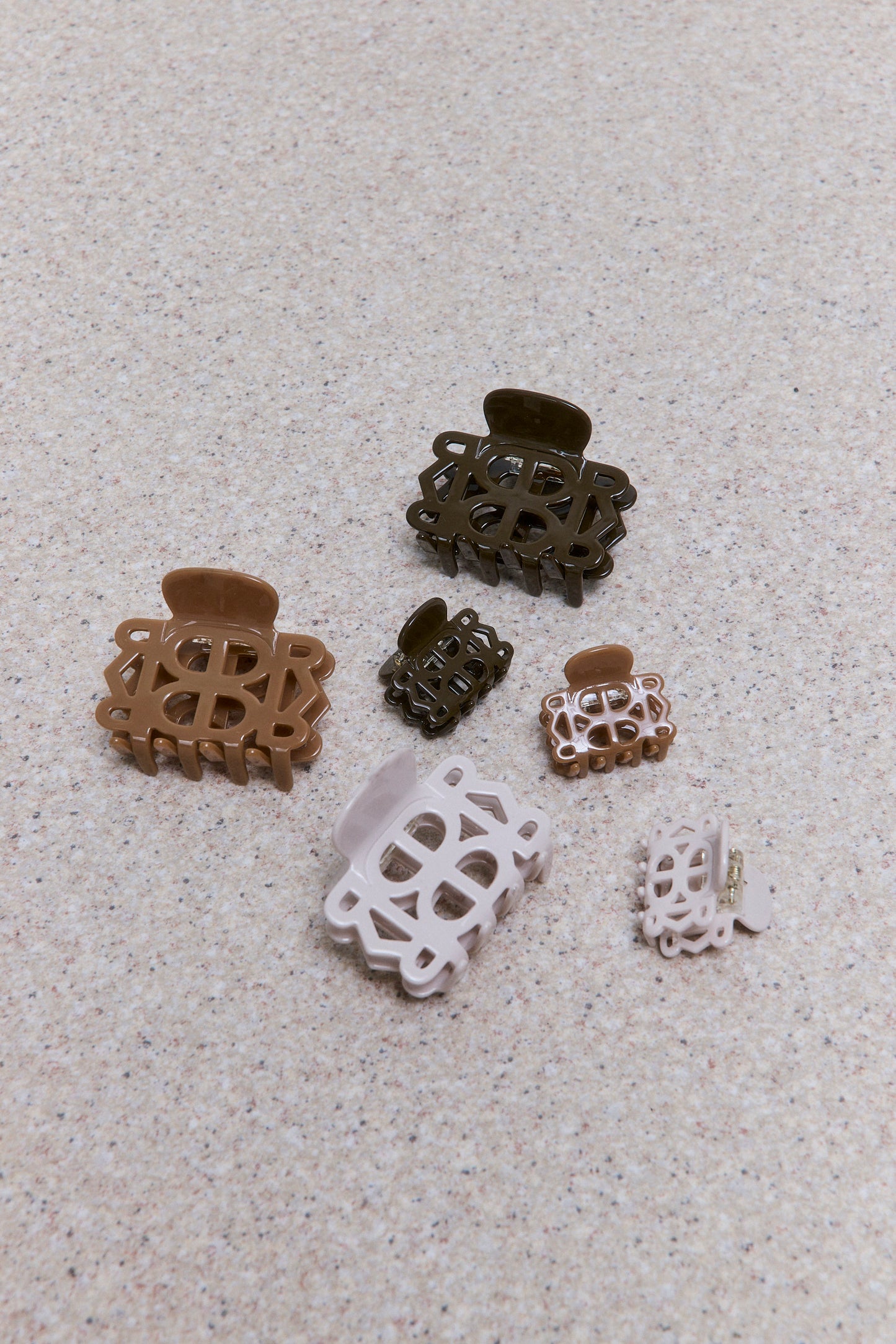 Caramel x Stone Claw Clip Set (2 pieces)
