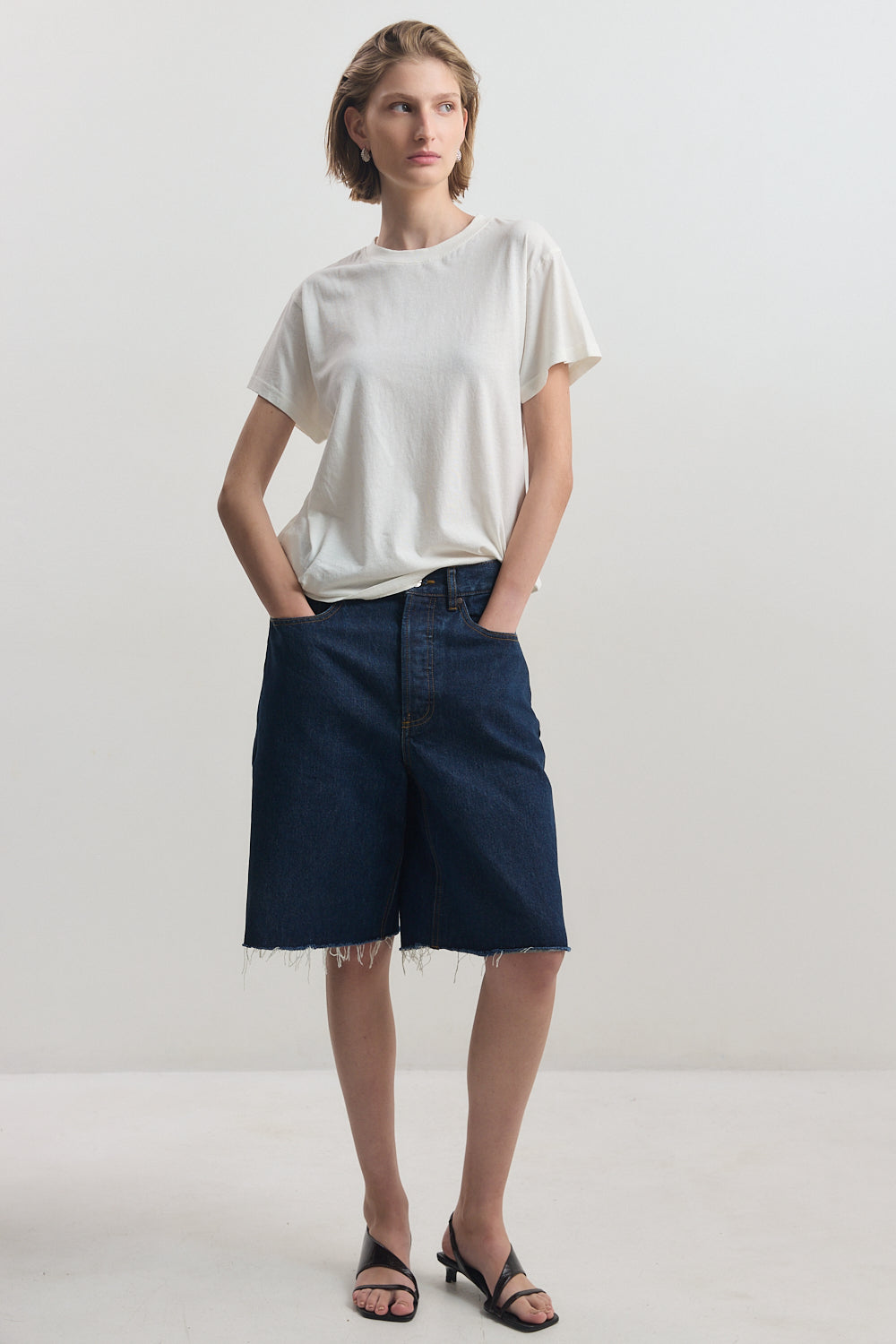 Baggy Denim Bermuda