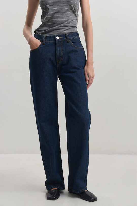 No.11| Mid Rise Full Length Baggy Denim