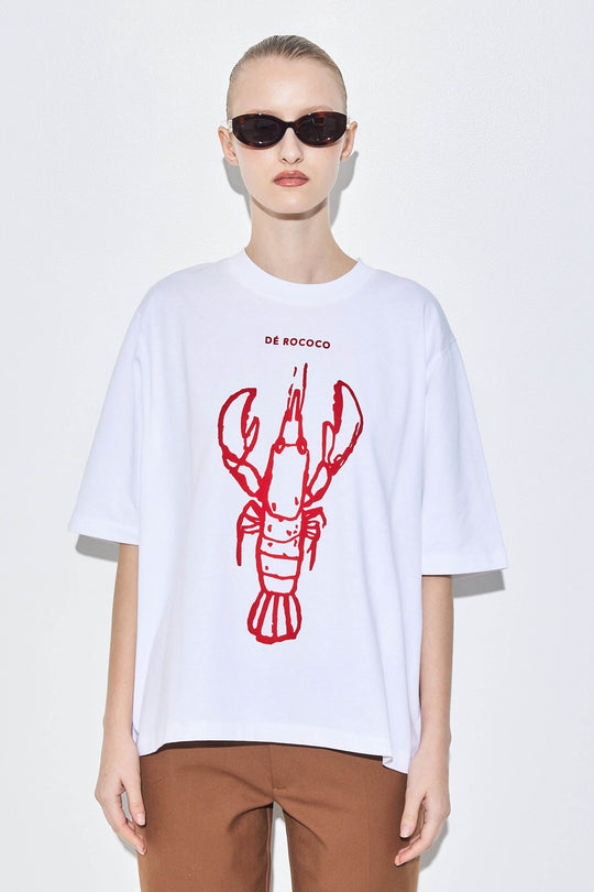 Oversized Flock T Shirt - Dé Rococo