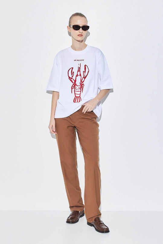 Oversized Flock T Shirt - Dé Rococo