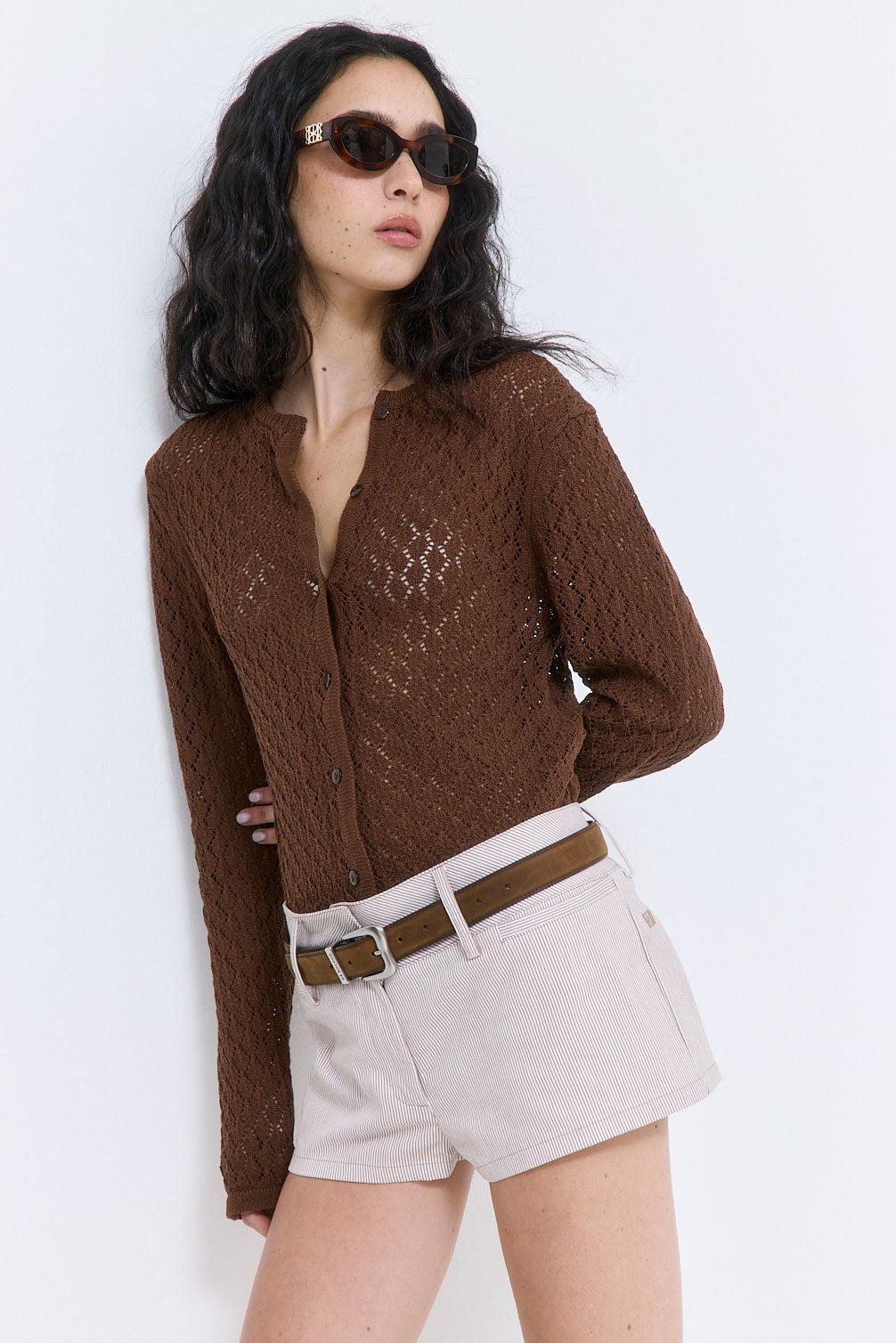 Striped Drill Shorts - Dé Rococo