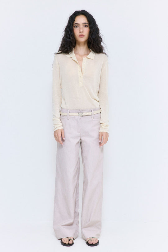 Striped Drill Pants - Dé Rococo