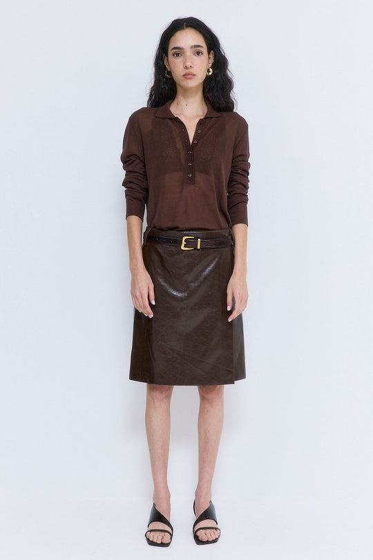 Sheer Polo Tee - Dé Rococo