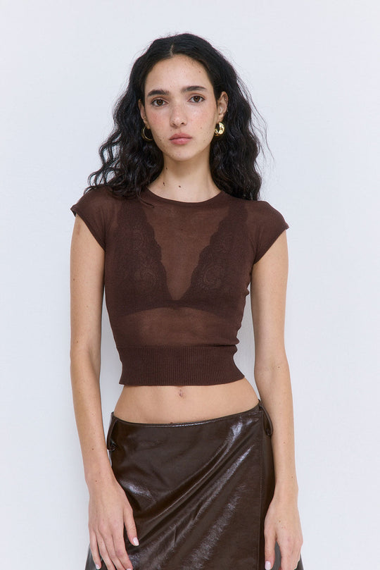 Sheer Baby Tee - Dé Rococo
