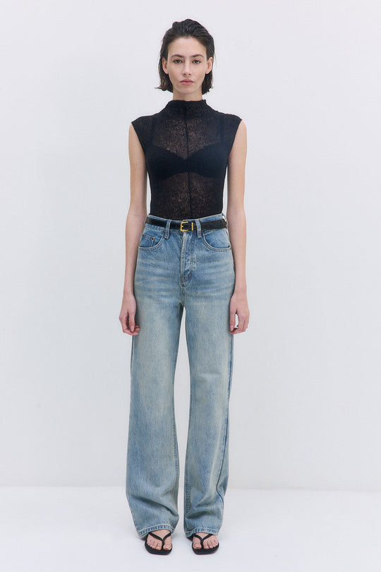 No.8| High Waisted Wide Leg Denim - Dé Rococo