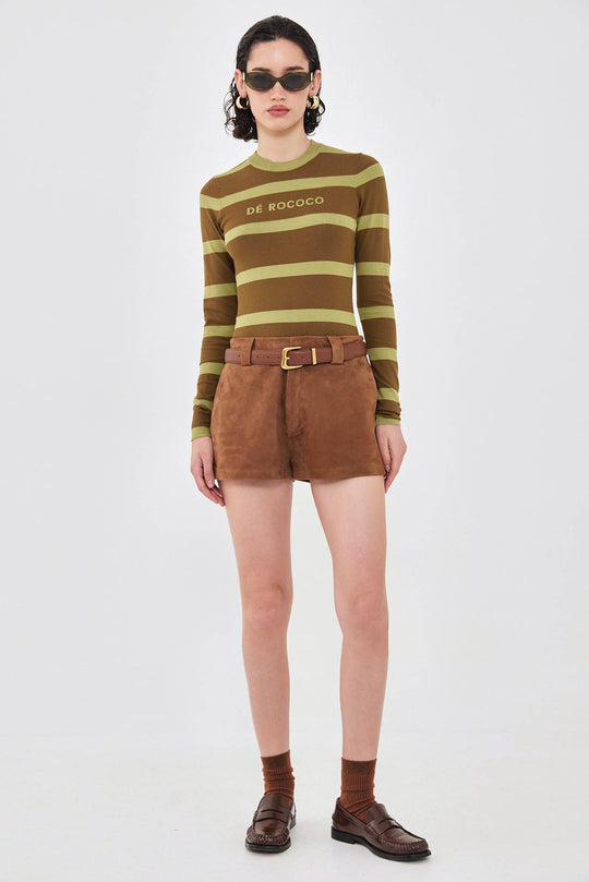 Lightweight Knitted Striped Top - Dé Rococo