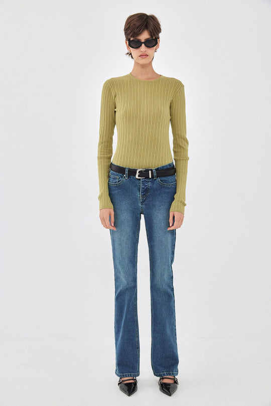 Long Sleeve Ribbed Knit - Dé Rococo