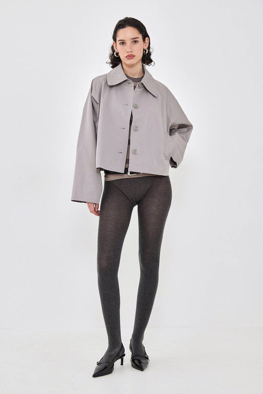 Cropped Trench Coat - Dé Rococo