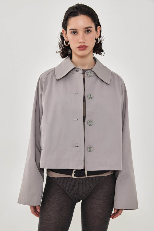 Cropped Trench Coat - Dé Rococo