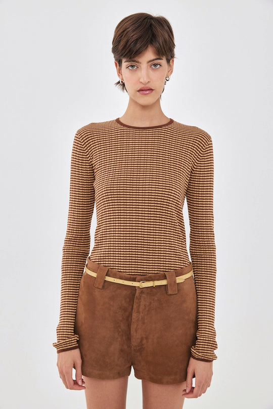 Long Sleeve Ribbed Striped Knit - Dé Rococo