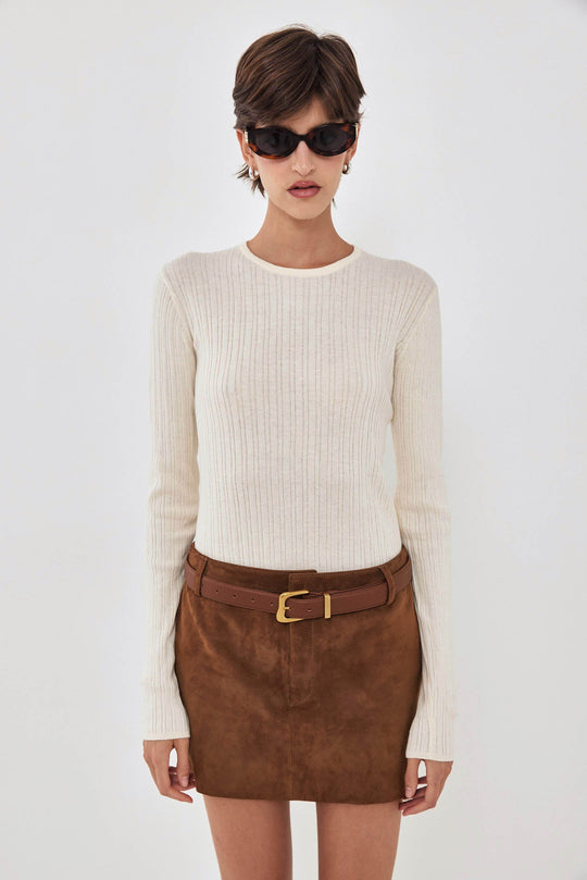 Long Sleeve Ribbed Knit - Dé Rococo