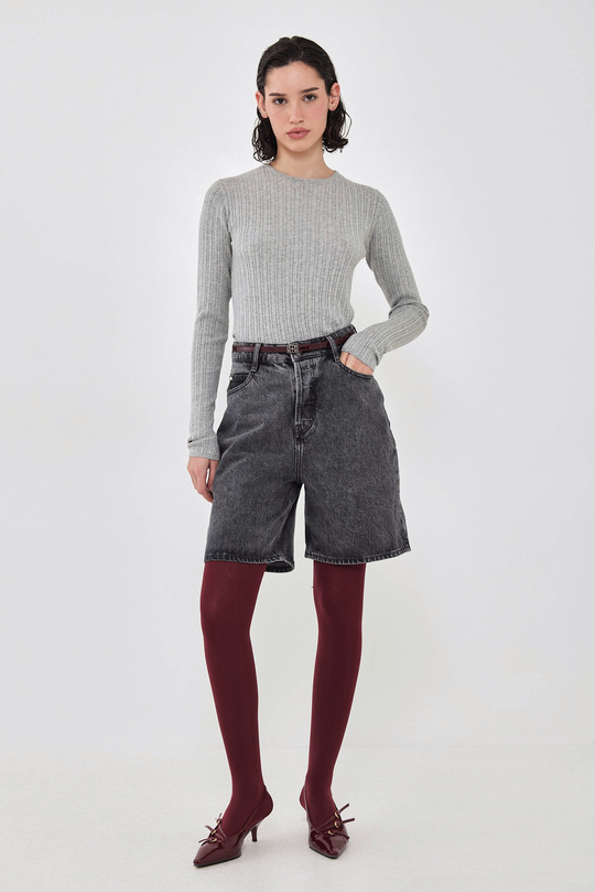 Long Sleeve Ribbed Knit - Dé Rococo