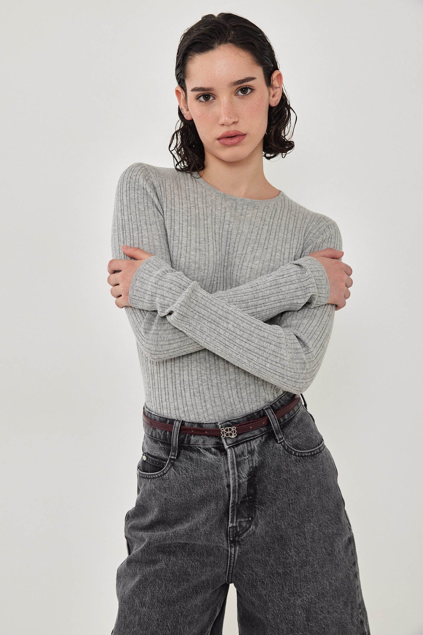 Long Sleeve Ribbed Knit - Dé Rococo