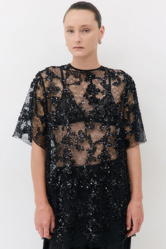 Boxy Sequin Dress