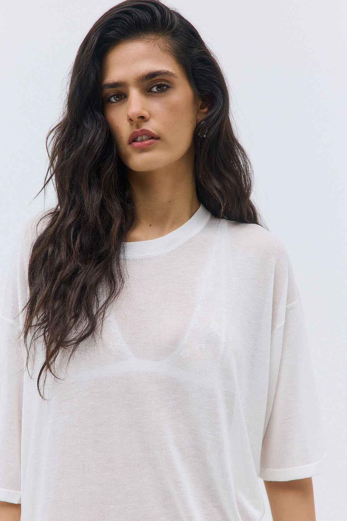 Semi Sheer Oversized Top - Dé Rococo