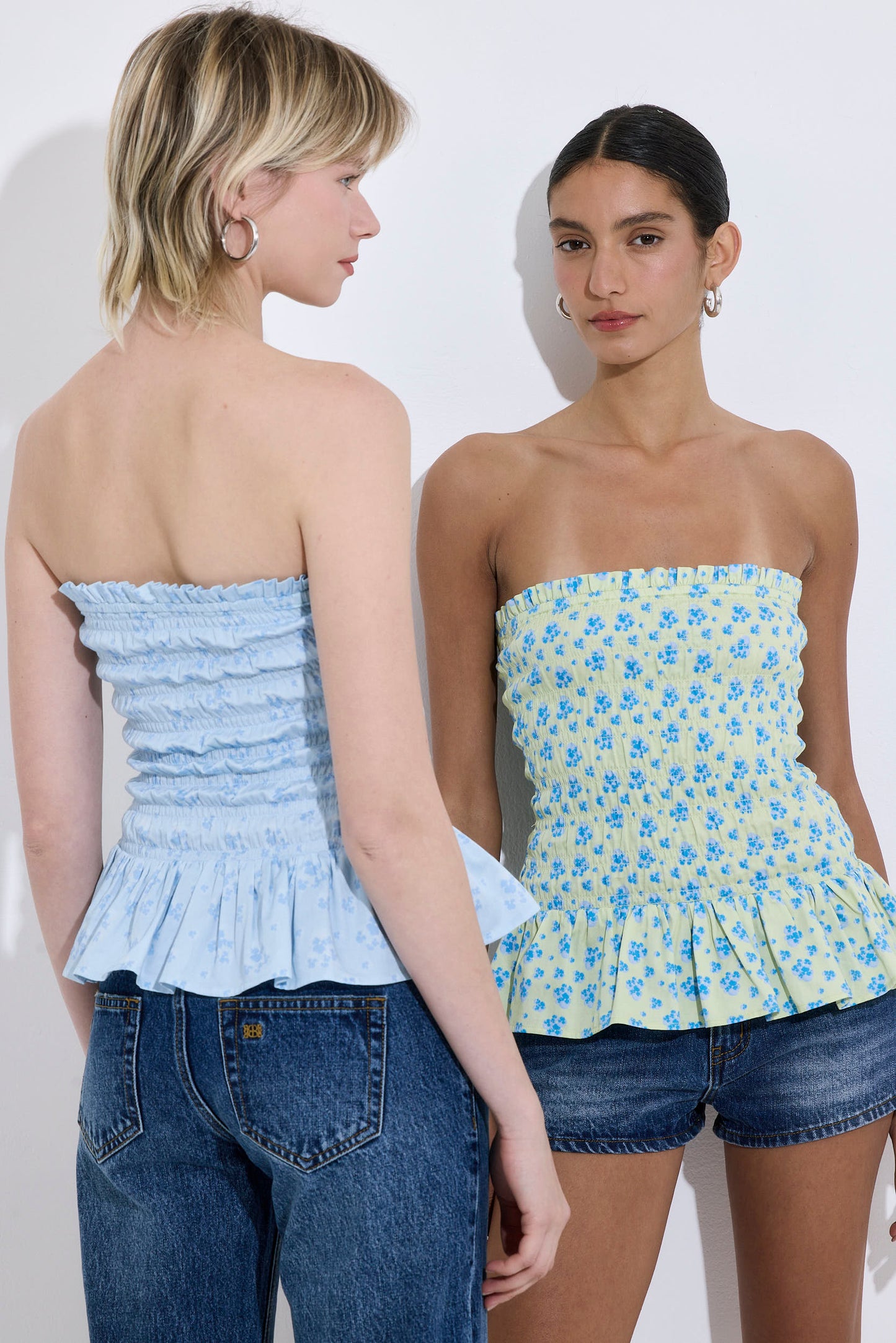 Strapless Shirred Top - Dé Rococo