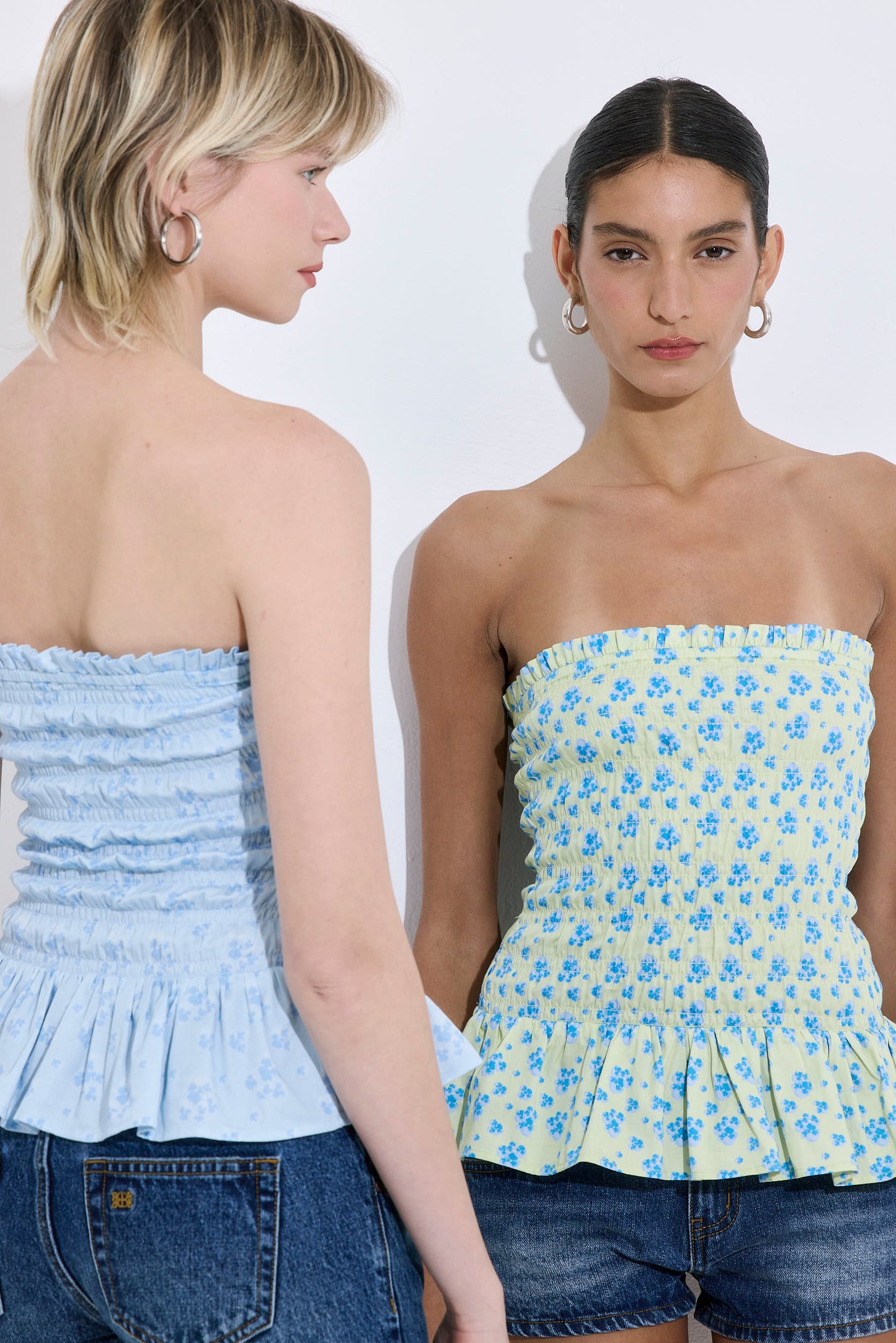 Strapless Shirred Top - Dé Rococo