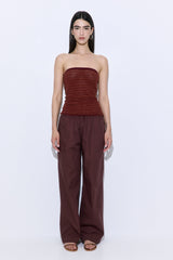 Crochet Strapless Top