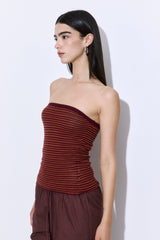 Crochet Strapless Top